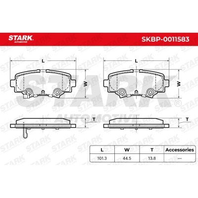 Klocki hamulcowe Stark SKBP-0011583 SKBP-0011583 - foto 5