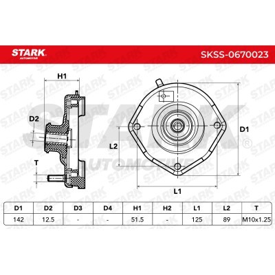 Mocowanie Amortyzatora Stark SKSS-0670023 SKSS-0670023 - foto 3