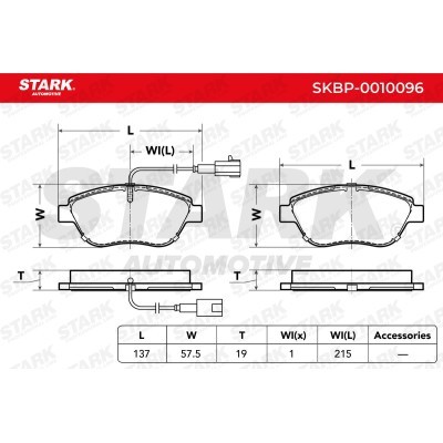 Klocki hamulcowe Stark SKBP-0010096 SKBP-0010096 - foto 4
