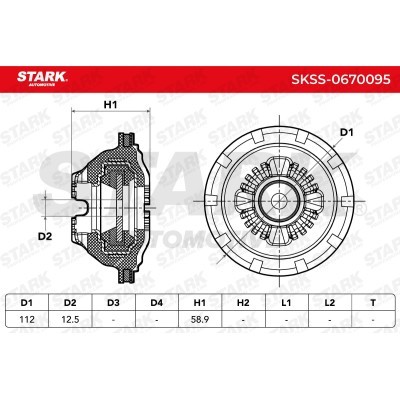 Mocowanie Amortyzatora Stark SKSS-0670095 SKSS-0670095 - foto 4
