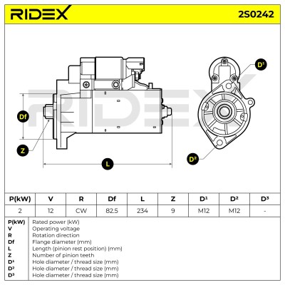 Rozrusznik RIDEX 2S0242 2S0242 - foto 6