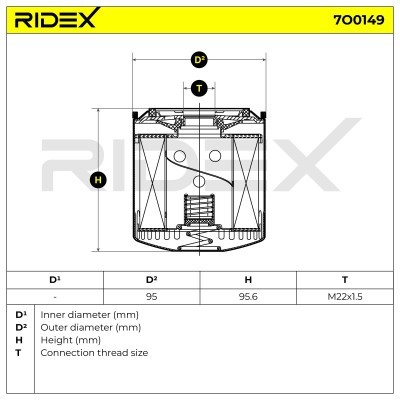 Filtr Oleju RIDEX 7O0149 7O0149 - foto 5