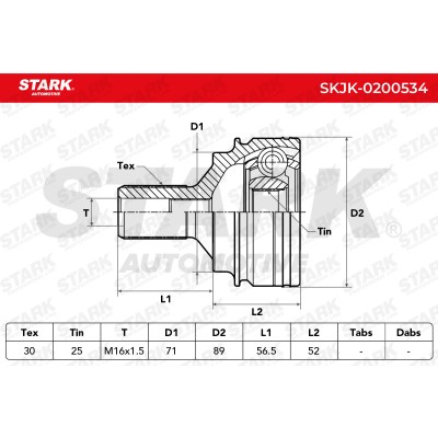 Przegub Stark SKJK-0200534 SKJK-0200534 - foto 5