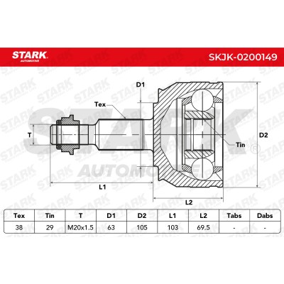 Przegub Stark SKJK-0200149 SKJK-0200149 - foto 5