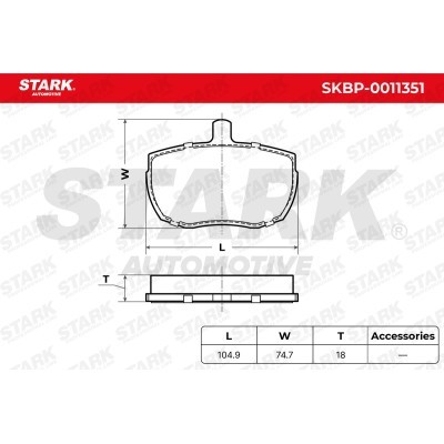 Klocki hamulcowe Stark SKBP-0011351 SKBP-0011351 - foto 6