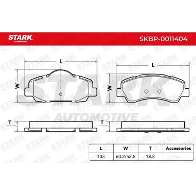 Klocki hamulcowe Stark SKBP-0011404 SKBP-0011404 - foto 5