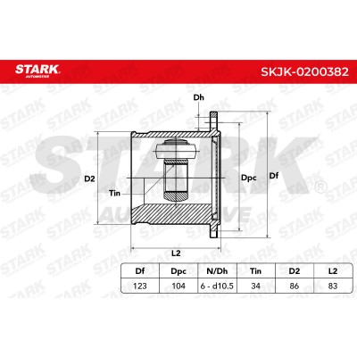 Przegub Stark SKJK-0200382 SKJK-0200382 - foto 4