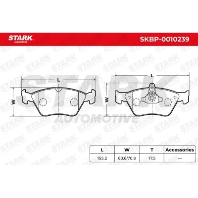 Klocki hamulcowe Stark SKBP-0010239 SKBP-0010239 - foto 3
