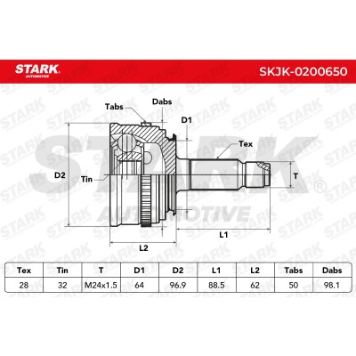 Przegub Stark SKJK-0200650 SKJK-0200650 - foto 5