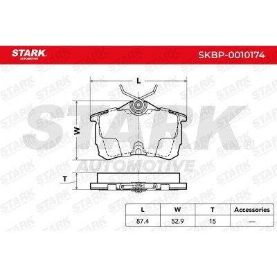 Klocki hamulcowe Stark SKBP-0010174 SKBP-0010174 - foto 8