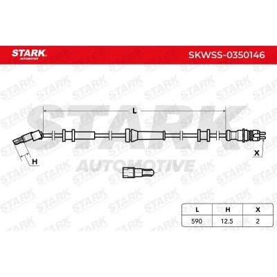 Czujnik ABS Stark SKWSS-0350146 SKWSS-0350146 - foto 5