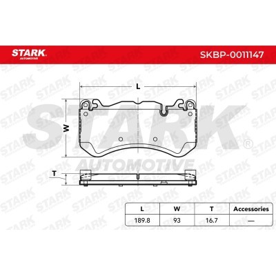 Klocki hamulcowe Stark SKBP-0011147 SKBP-0011147 - foto 3