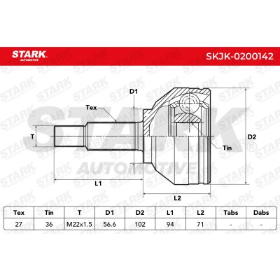 Przegub Stark SKJK-0200142 SKJK-0200142 - foto 4