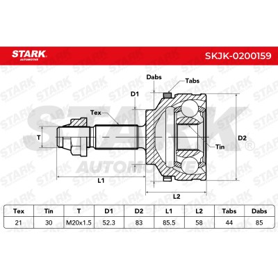 Przegub Stark SKJK-0200159 SKJK-0200159 - foto 6