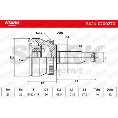 Przegub Stark SKJK-0200270 SKJK-0200270 - foto 5