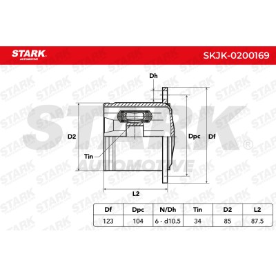 Przegub Stark SKJK-0200169 SKJK-0200169 - foto 4