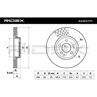 Tarcza hamulcowa RIDEX 82B0171 82B0171 - foto 8