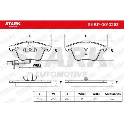 Klocki hamulcowe Stark SKBP-0010263 SKBP-0010263 - foto 7