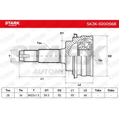 Przegub Stark SKJK-0200568 SKJK-0200568 - foto 5