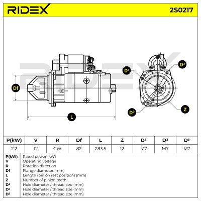 Rozrusznik RIDEX 2S0217 2S0217 - foto 7