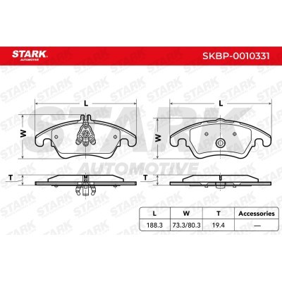 Klocki hamulcowe Stark SKBP-0010331 SKBP-0010331 - foto 4