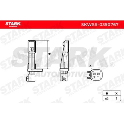 Czujnik ABS Stark SKWSS-0350767 SKWSS-0350767 - foto 3