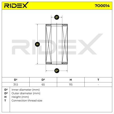 Filtr Oleju RIDEX 7O0014 7O0014 - foto 6
