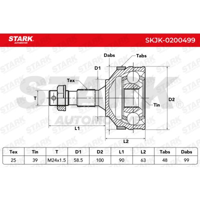Przegub Stark SKJK-0200499 SKJK-0200499 - foto 10