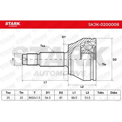 Przegub Stark SKJK-0200008 SKJK-0200008 - foto 4
