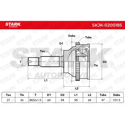 Przegub Stark SKJK-0200185 SKJK-0200185 - foto 4
