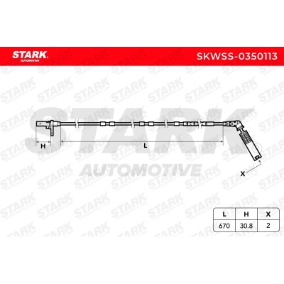 Czujnik ABS Stark SKWSS-0350113 SKWSS-0350113 - foto 5
