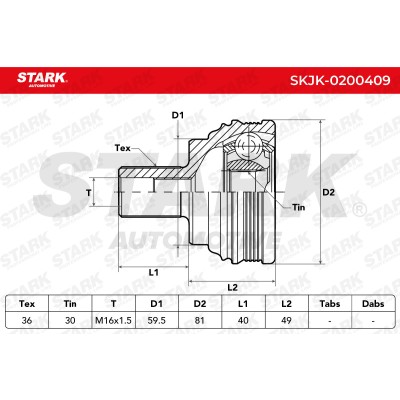 Przegub Stark SKJK-0200409 SKJK-0200409 - foto 5