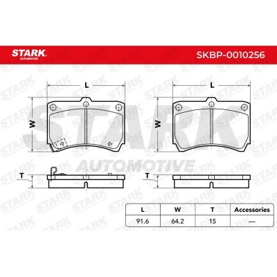 Klocki hamulcowe Stark SKBP-0010256 SKBP-0010256 - foto 3