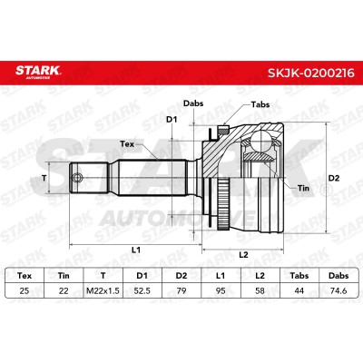 Przegub Stark SKJK-0200216 SKJK-0200216 - foto 6