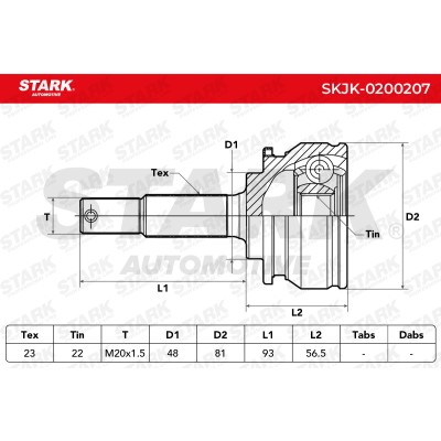 Przegub Stark SKJK-0200207 SKJK-0200207 - foto 5
