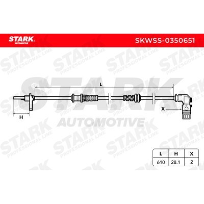 Czujnik ABS Stark SKWSS-0350651 SKWSS-0350651 - foto 6