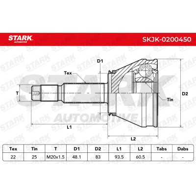 Przegub Stark SKJK-0200450 SKJK-0200450 - foto 5