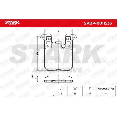 Klocki hamulcowe Stark SKBP-0011533 SKBP-0011533 - foto 5