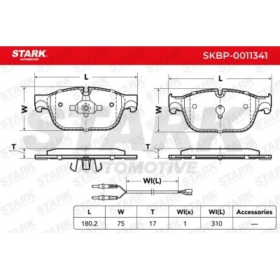 Klocki hamulcowe Stark SKBP-0011341 SKBP-0011341 - foto 3