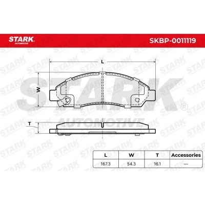 Klocki hamulcowe Stark SKBP-0011119 SKBP-0011119 - foto 5