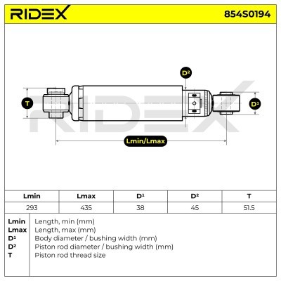 Amortyzator RIDEX 854S0194 854S0194 - foto 4