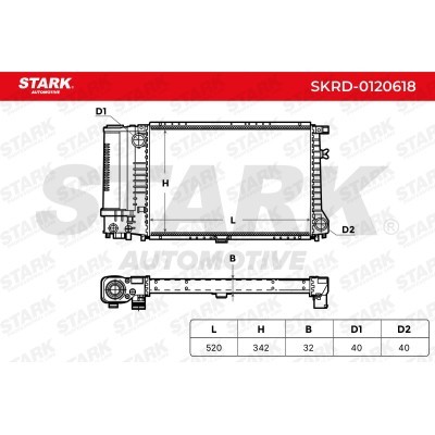 Chłodnica Stark SKRD-0120618 SKRD-0120618 - foto 5