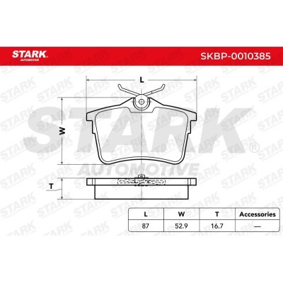 Klocki hamulcowe Stark SKBP-0010385 SKBP-0010385 - foto 4