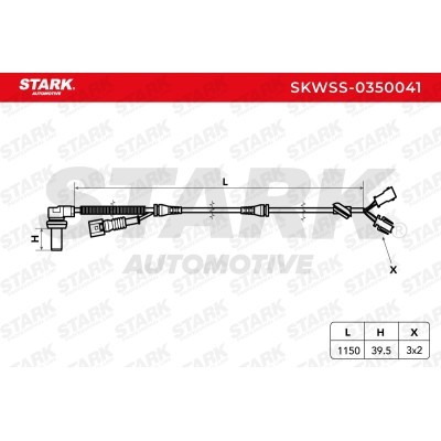 Czujnik ABS Stark SKWSS-0350041 SKWSS-0350041 - foto 3