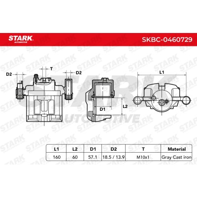 Zacisk Hamulcowy Stark SKBC-0460729 SKBC-0460729 - foto 5