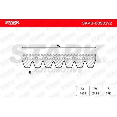Pasek Klinowy Wielorowkowy Stark SKPB-0090272 SKPB-0090272 - foto 2