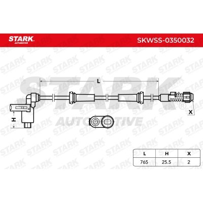 Czujnik ABS Stark SKWSS-0350032 SKWSS-0350032 - foto 3