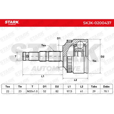 Przegub Stark SKJK-0200437 SKJK-0200437 - foto 6
