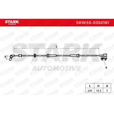 Czujnik ABS Stark SKWSS-0350161 SKWSS-0350161 - foto 6