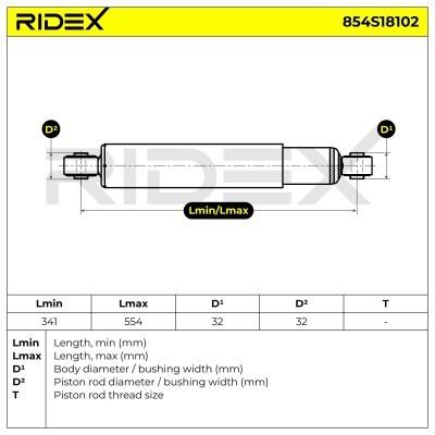Amortyzator RIDEX 854S18102 854S18102 - foto 6